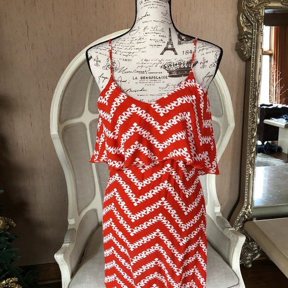 Summer short flowy spaghetti strap dress crepe - Picture 2 of 6